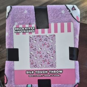 Hello Kitty Lavender Silk Touch Throw Blanket